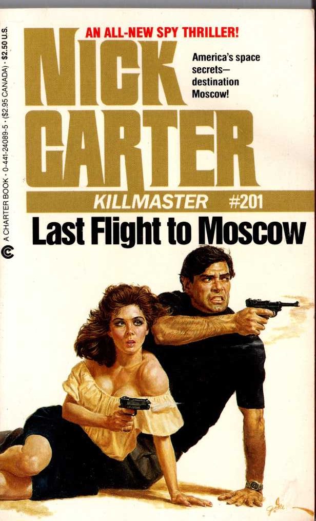Nick Carter  LAST FLIGHT TO MOSCOW front book cover image