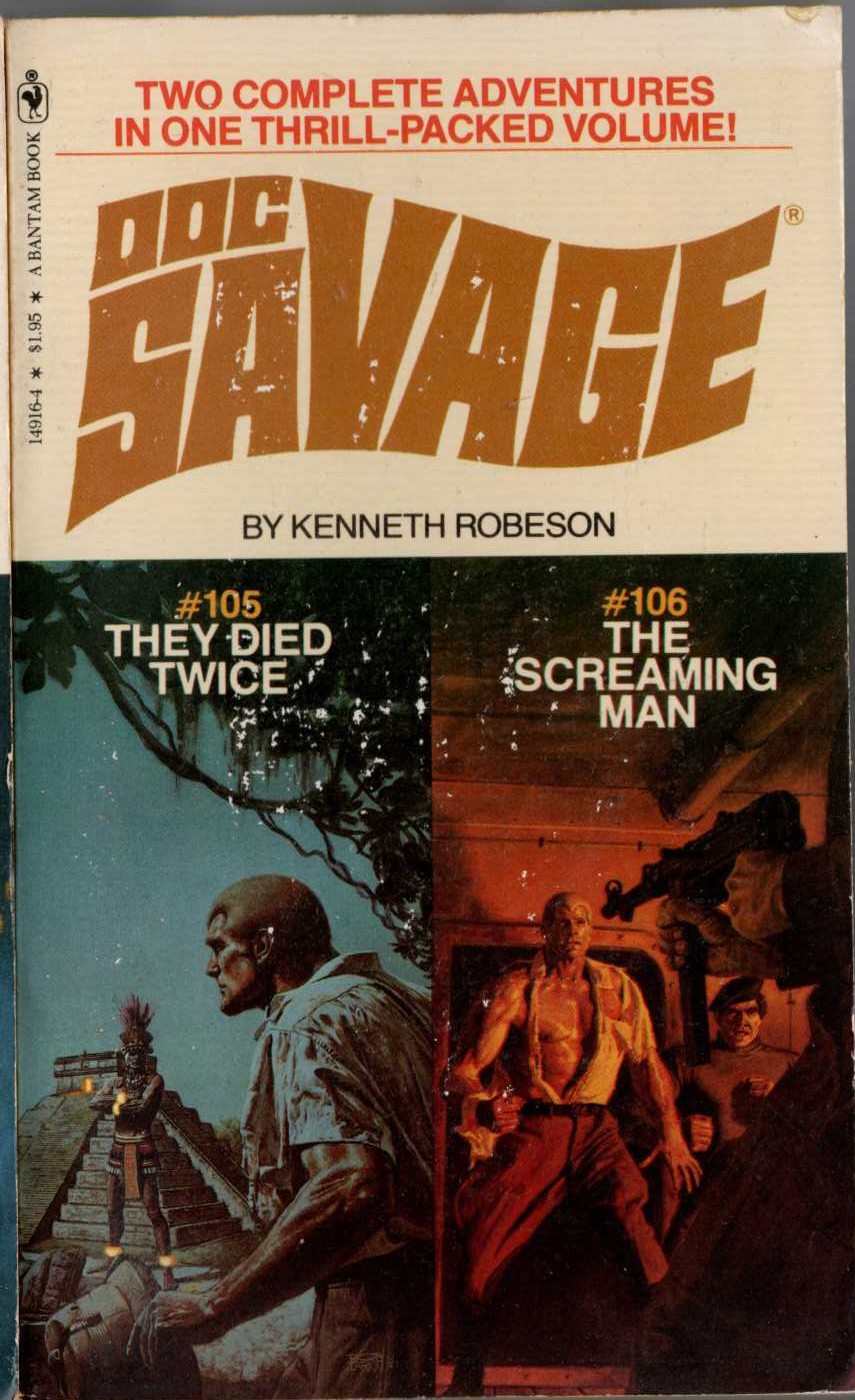 Kenneth Robeson  DOC SAVAGE: THEY DIED TWICE and THE SCREAMING MAN front book cover image
