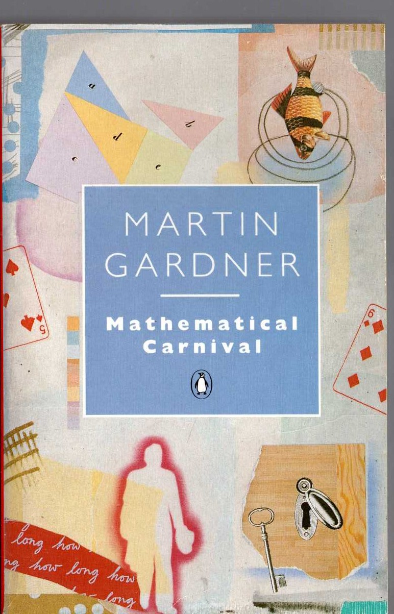 Martin Gardner  MATHEMATICAL CARNIVAL front book cover image