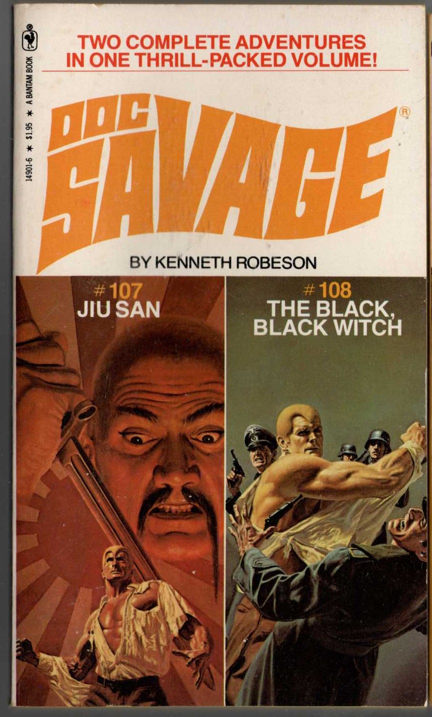 Kenneth Robeson  DOC SAVAGE: JIU SAN and THE BLACK, BLACK WITCH front book cover image
