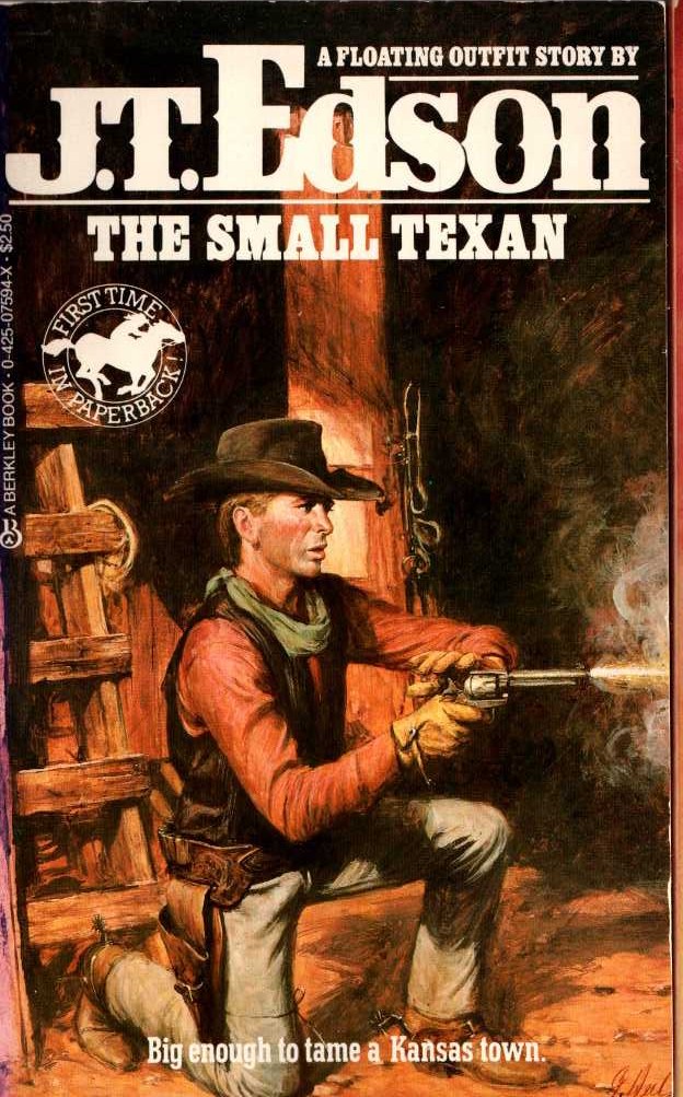 J.T. Edson  THE SMALL TEXAN front book cover image