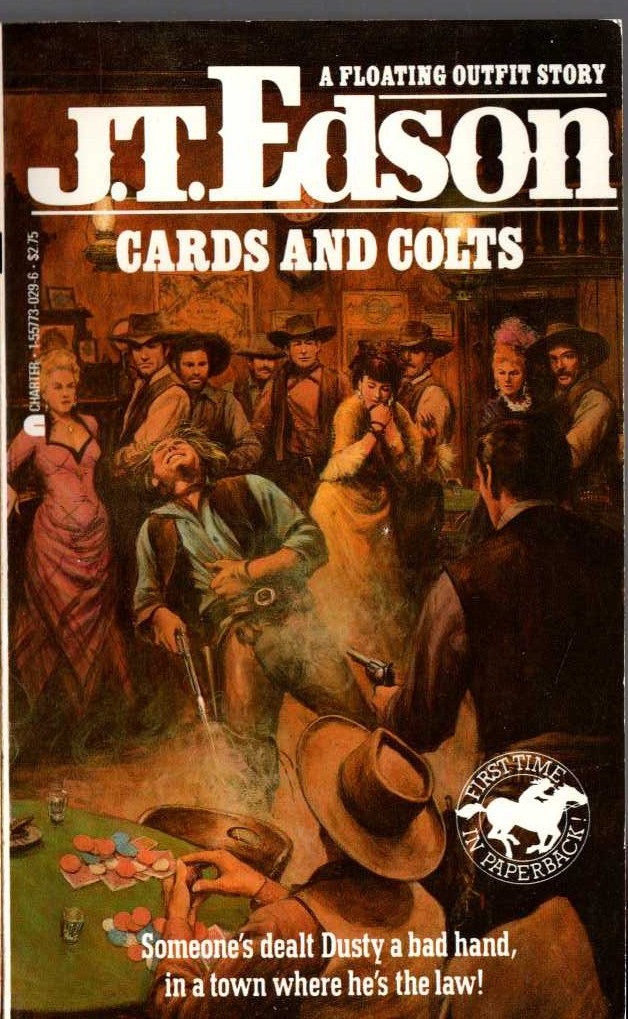 J.T. Edson  CARDS AND COLTS front book cover image