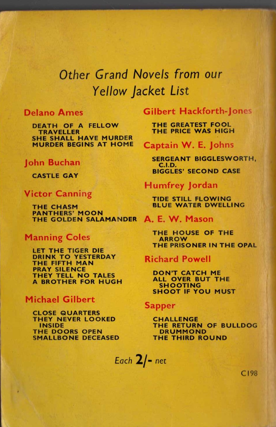 'Sapper'   THE FEMALE OF THE SPECIES magnified rear book cover image