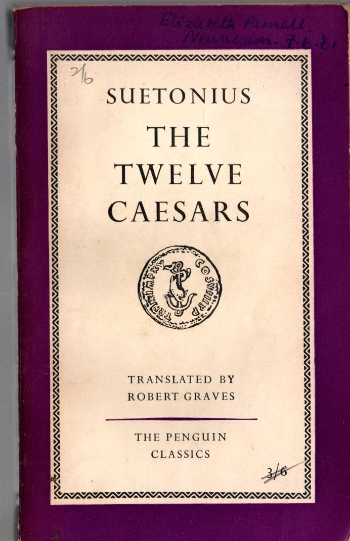 Suetonius   THE TWELVE CAESARS front book cover image