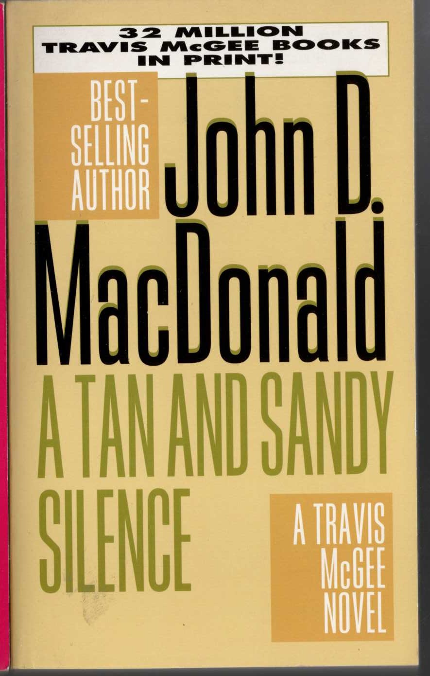 John D. MacDonald  A TAN AND SANDY SILENCE front book cover image