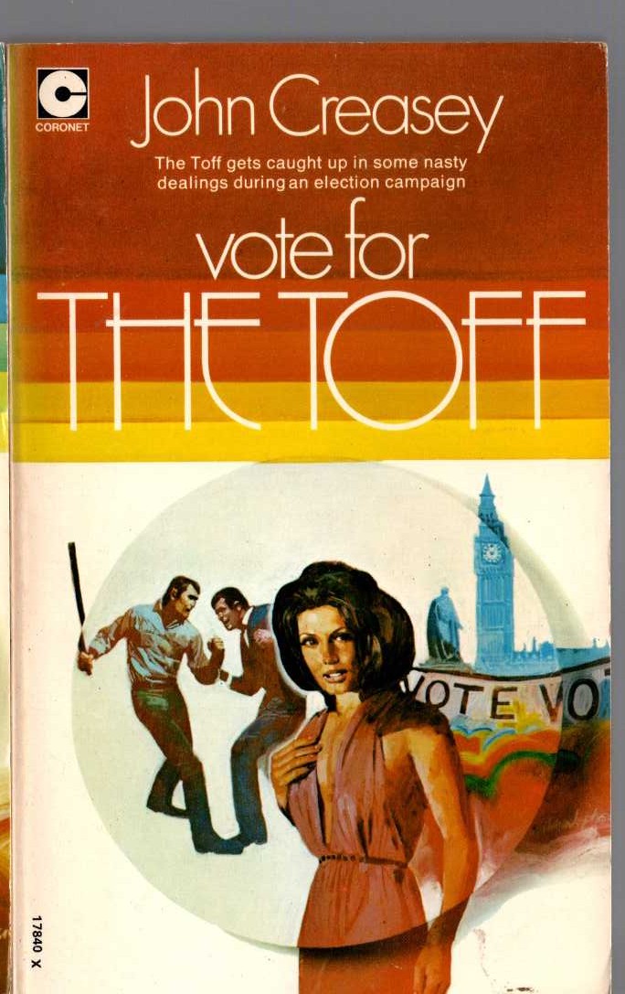 John Creasey  VOTE FOR THE TOFF front book cover image