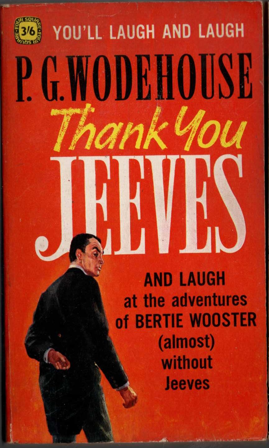 P.G. Wodehouse  THANK YOU, JEEVES front book cover image