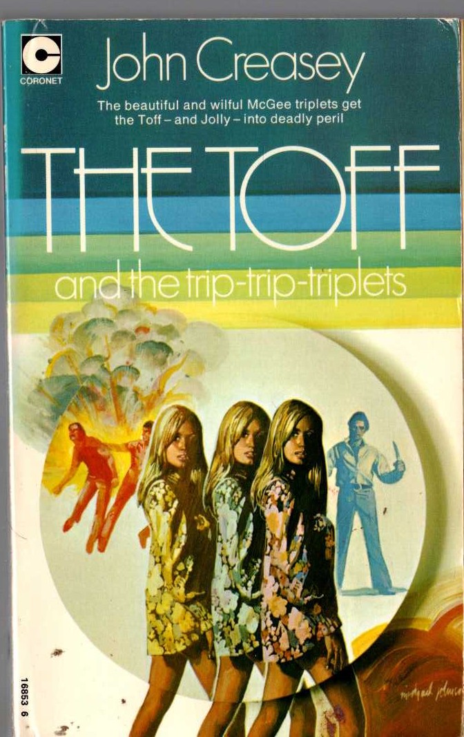 John Creasey  THE TOFF AND THE TRIP-TRIP-TRIPLETS front book cover image