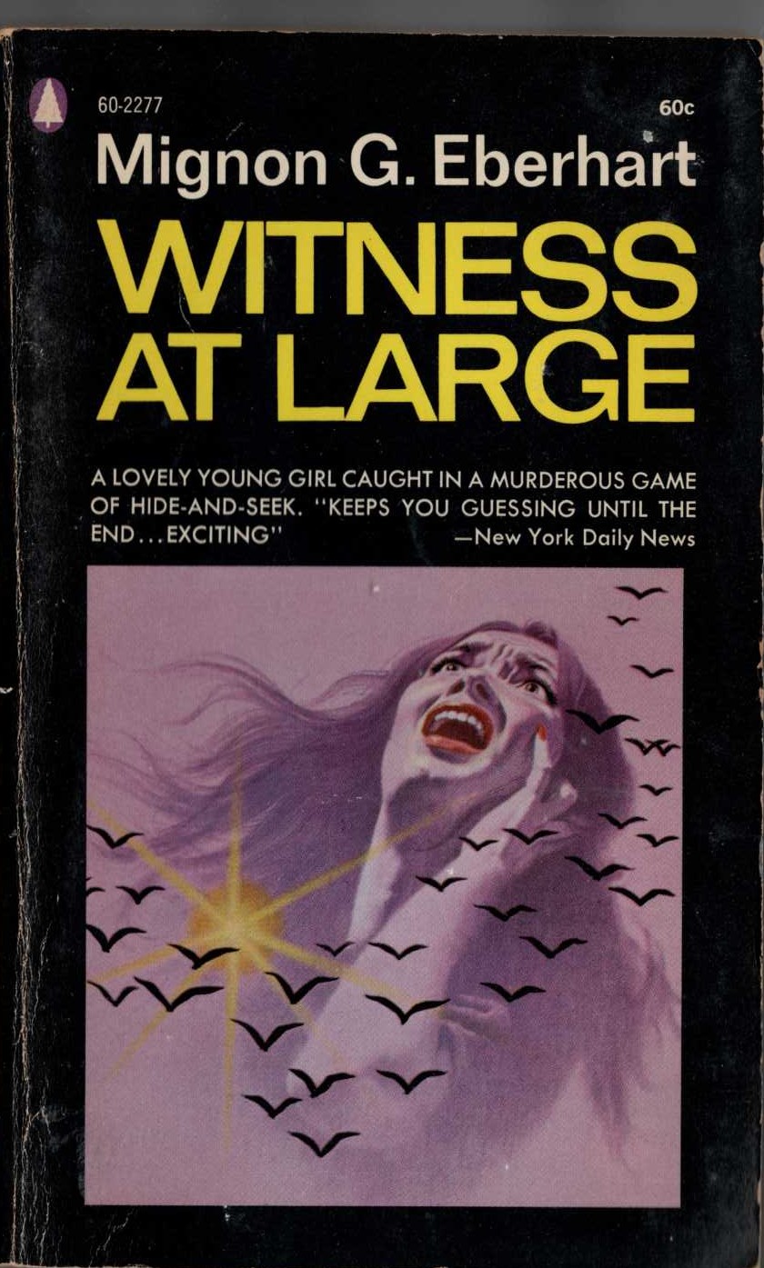 Mignon G. Eberhart  WITNESS AT LARGE front book cover image