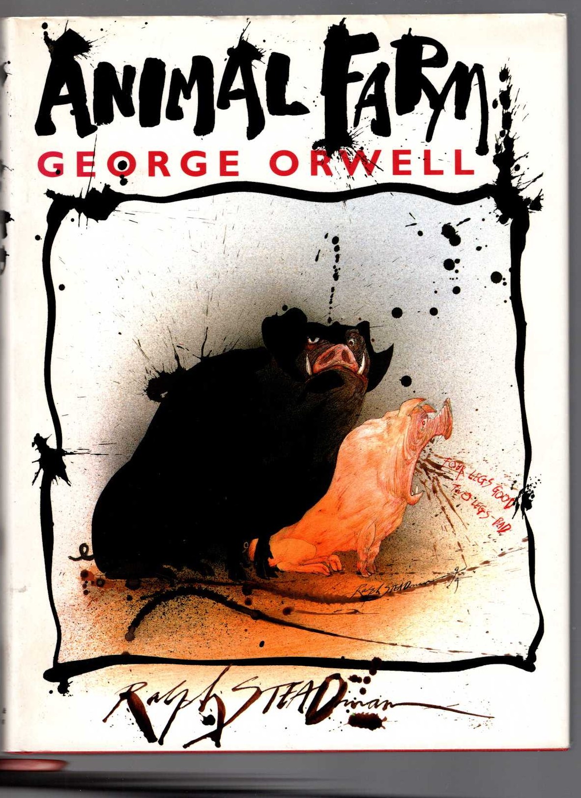 ANIMAL FARM (illustrated by Ralph Steadman) front book cover image