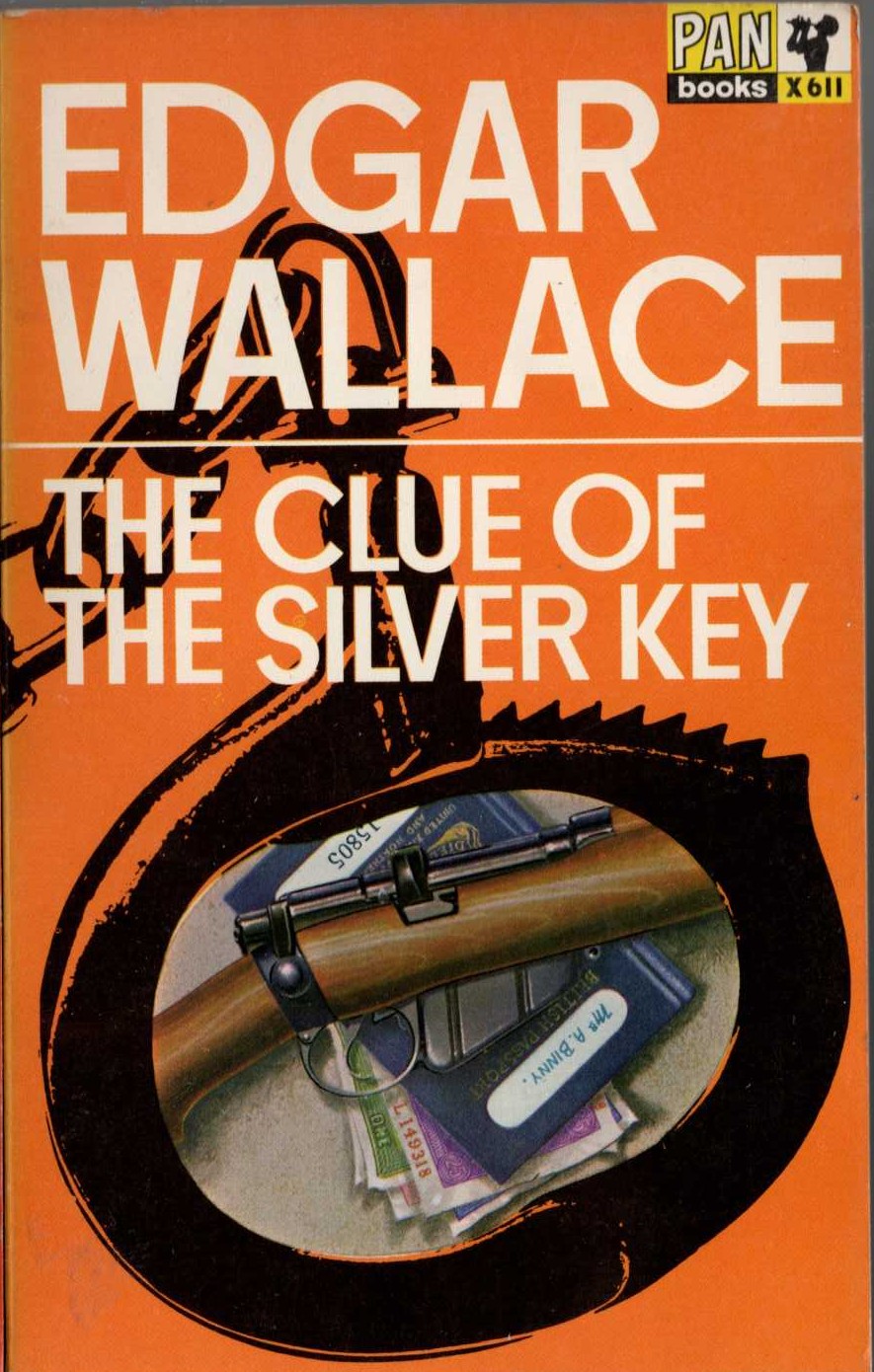 Edgar Wallace  THE CLUE OF THE SILVER KEY front book cover image