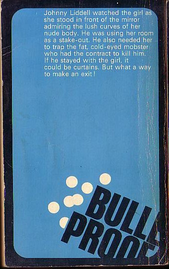 Frank Kane  BULLET PROOF magnified rear book cover image