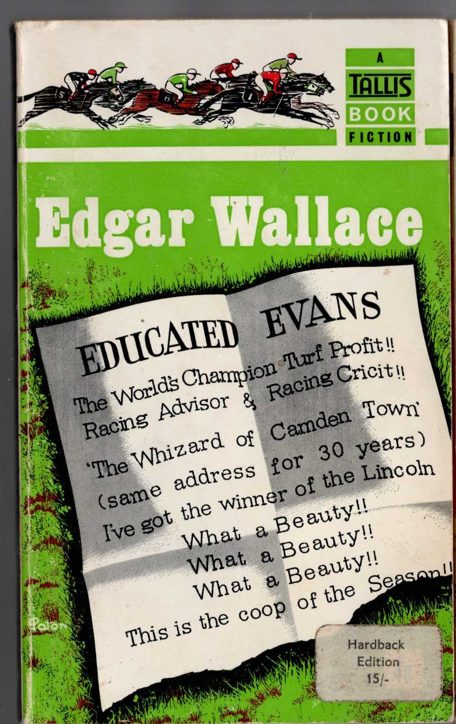 Edgar Wallace  EDUCATED EVANS front book cover image