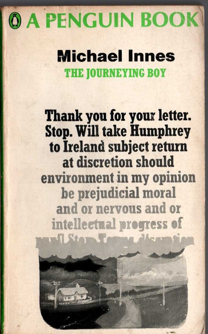 Michael Innes  THE JOURNEYING BOY front book cover image