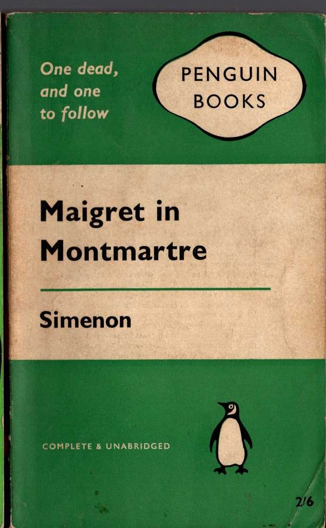 Georges Simenon  MAIGRET IN MONTMARTRE front book cover image