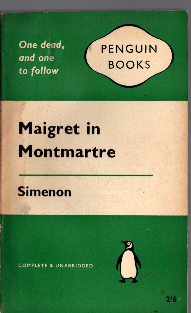 Georges Simenon  MAIGRET IN MONTMARTRE front book cover image