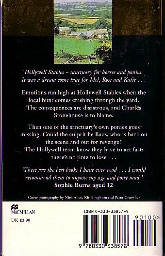 Samantha Alexander  HOLLYWELL STABLES: REVENGE magnified rear book cover image
