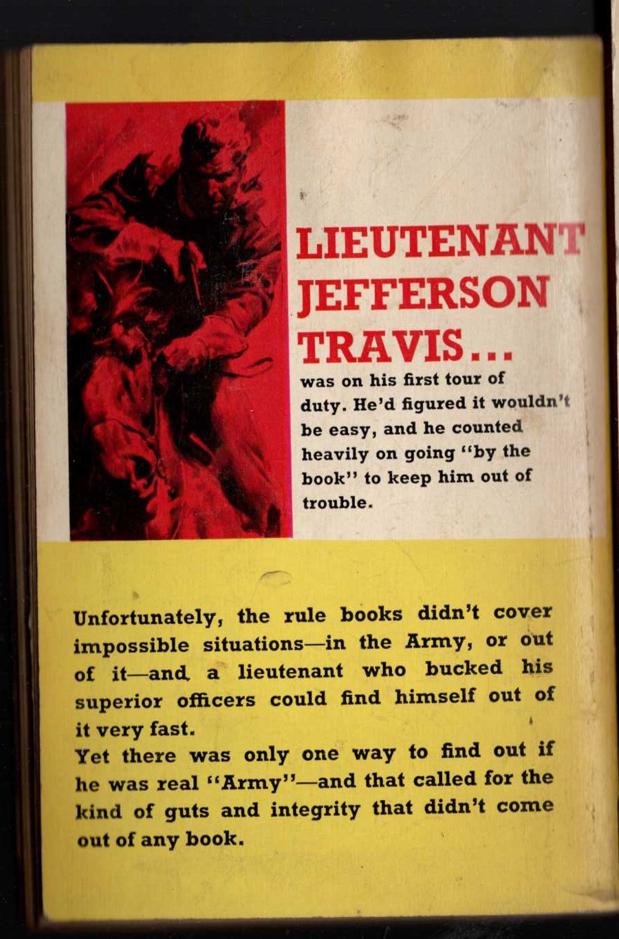 Wade Everett  FIRST COMMAND magnified rear book cover image