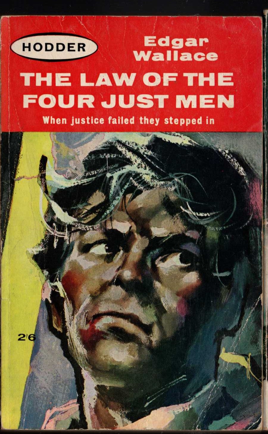 Edgar Wallace  THE LAW OF THE FOUR JUST MEN front book cover image