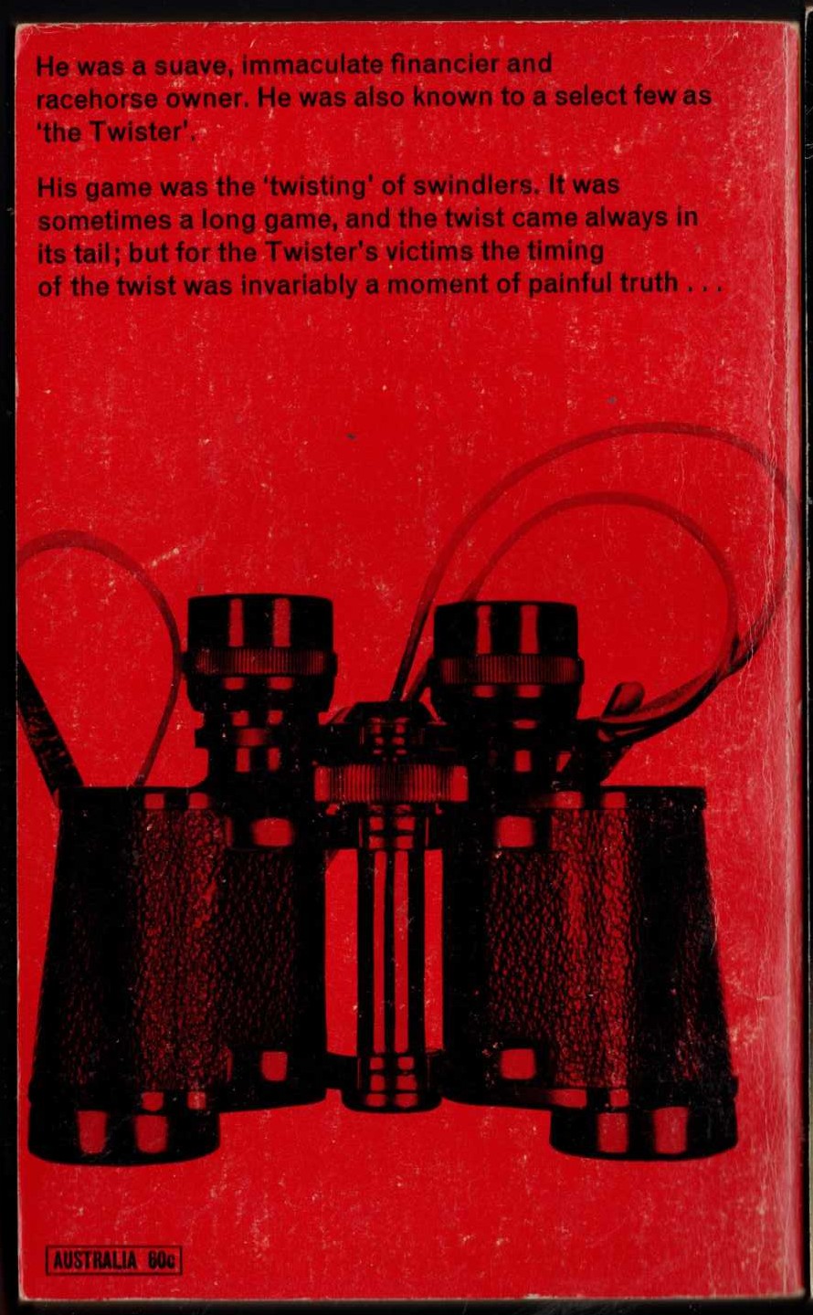 Edgar Wallace  THE TWISTER magnified rear book cover image