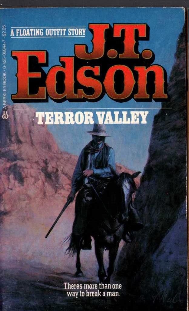 J.T. Edson  TERROR VALLEY front book cover image