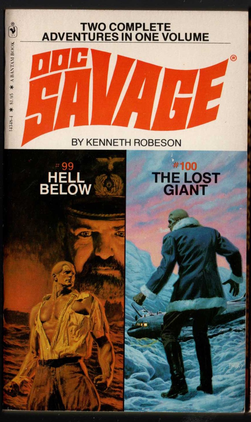 Kenneth Robeson  DOC SAVAGE: HELL BELOW and THE LOST GIANT front book cover image