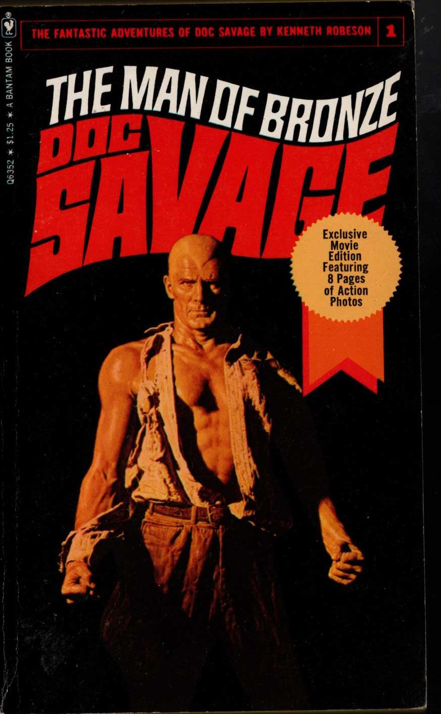 Kenneth Robeson  DOC SAVAGE: THE MAN OF BRONZE front book cover image