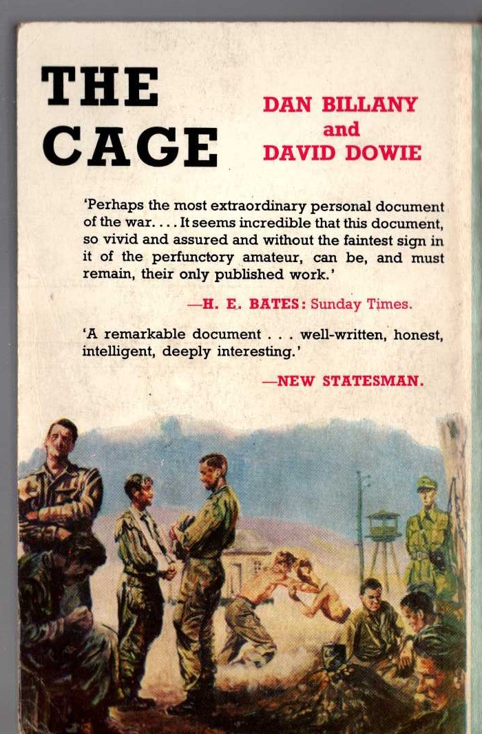 THE CAGE magnified rear book cover image