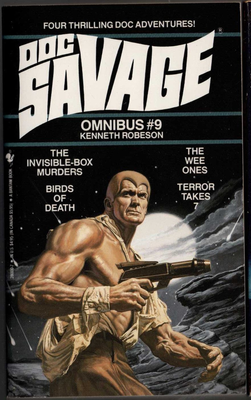 Kenneth Robeson  DOC SAVAGE - OMNIBUS #9: THE INVISIBLE-BOX MURDERS/ THE WEE ONES/ BIRDS OF DEATH/ TERROR TAKES 7 front book cover image