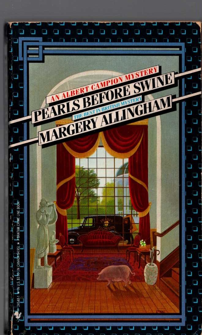 Margery Allingham  PEARLS BEFORE SWINE front book cover image