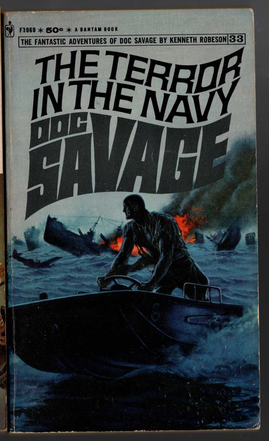 Kenneth Robeson  DOC SAVAGE: THE TERROR IN THE NAVY front book cover image