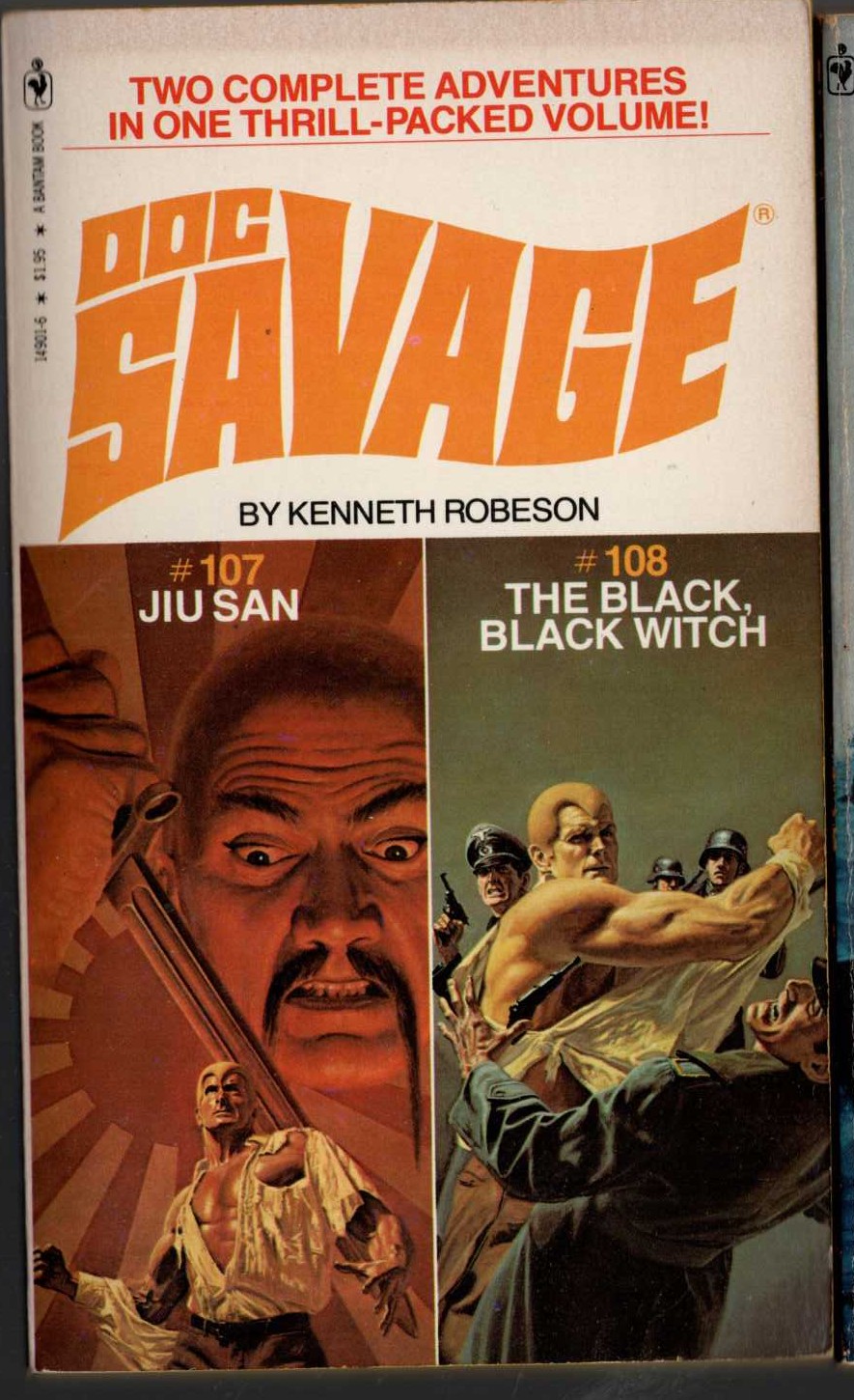 Kenneth Robeson  DOC SAVAGE: JIU SAN and THE BLACK, BLACK WITCH front book cover image