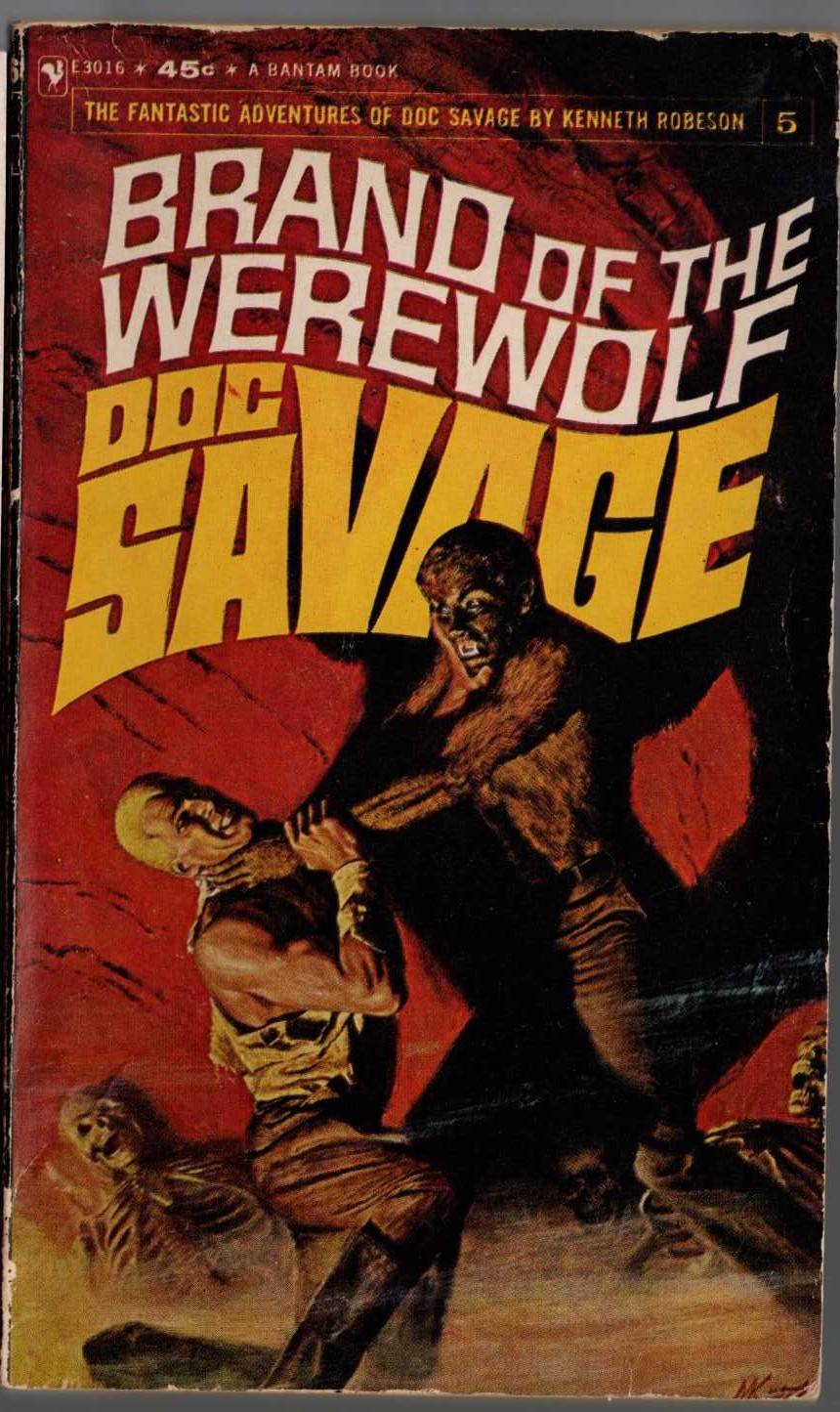 Kenneth Robeson  DOC SAVAGE: BRAND OF THE WEREWOLF front book cover image