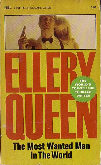 Ellery Queen  THE MOST WANTED MAN IN THE WORLD front book cover image