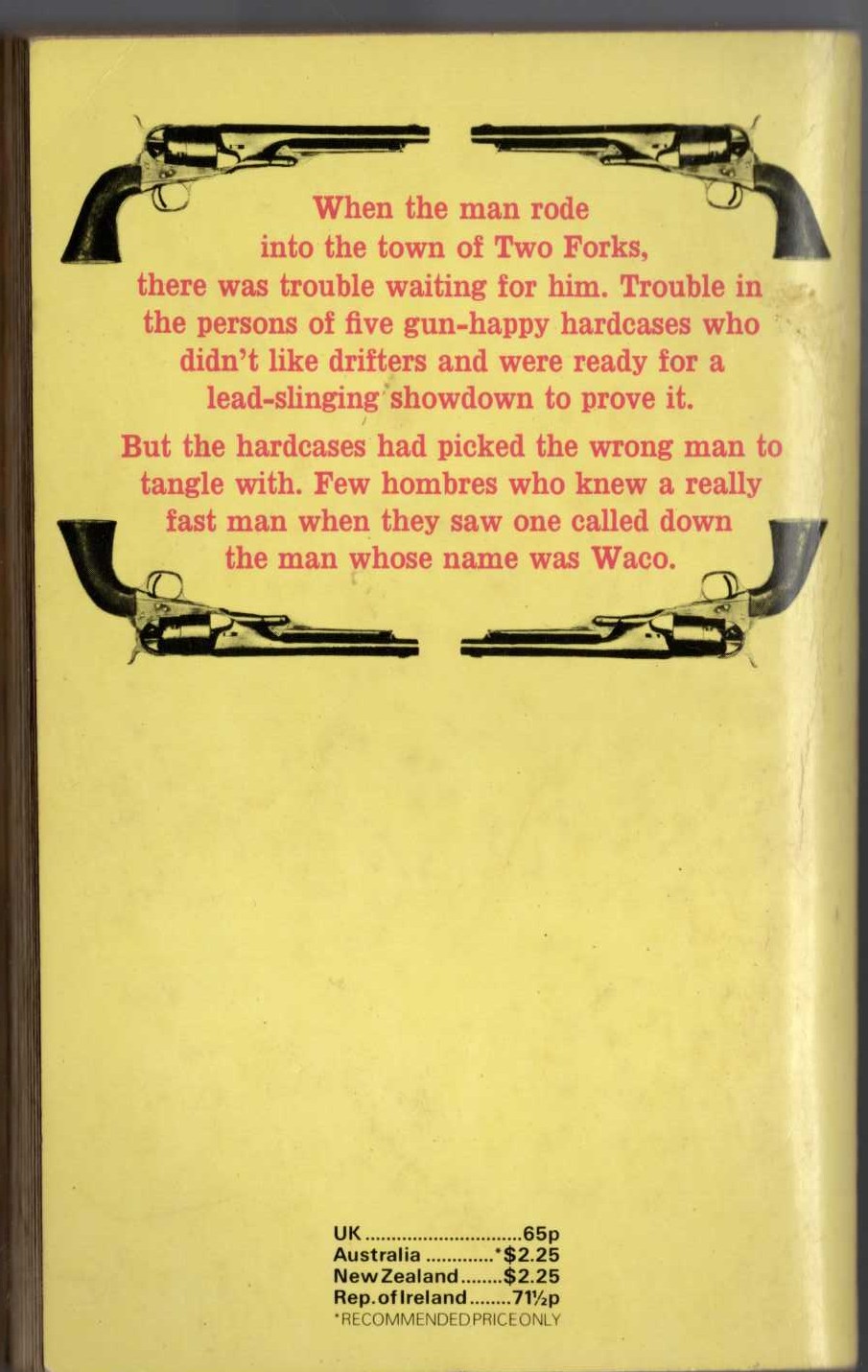 J.T. Edson  THE DRIFTER magnified rear book cover image