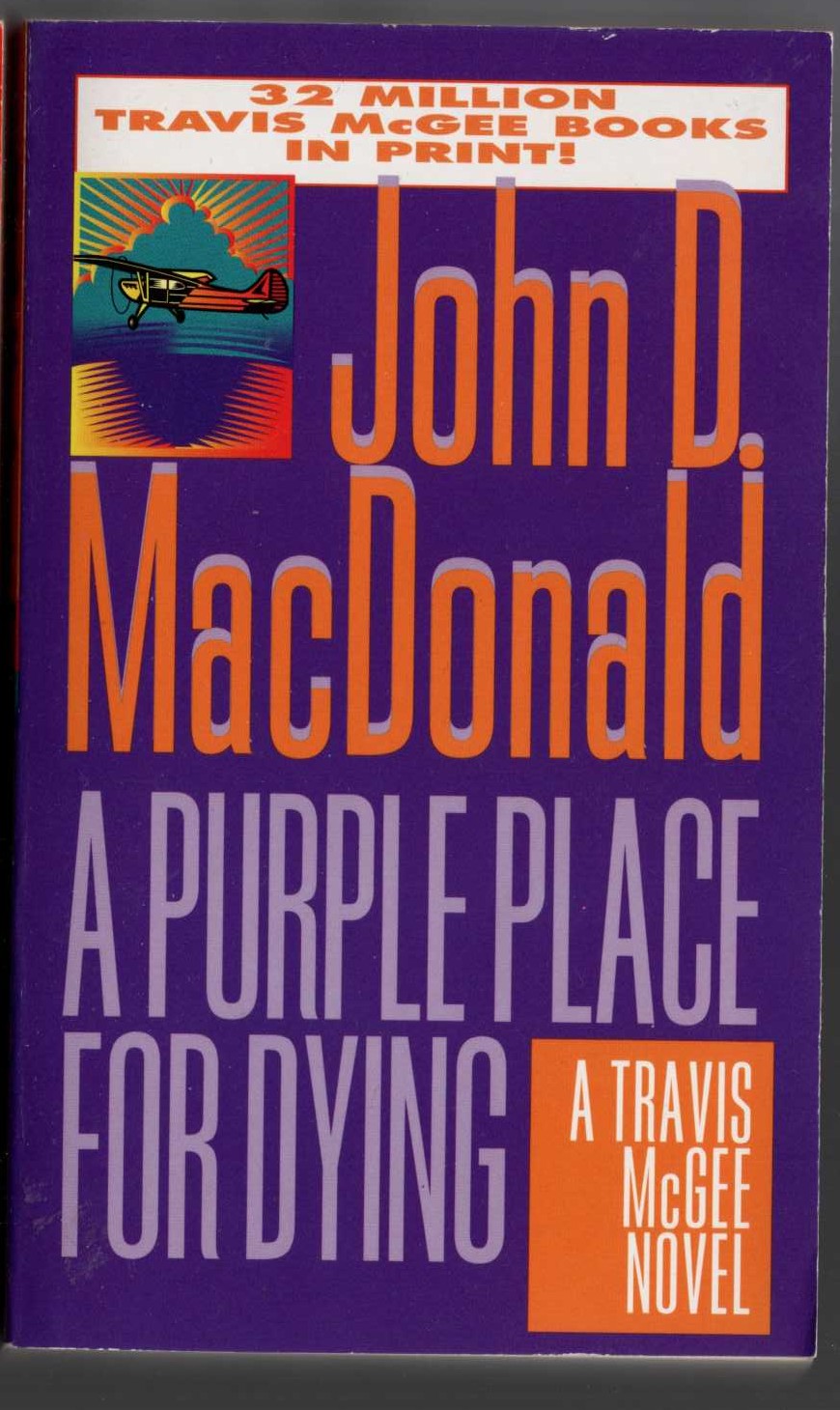 John D. MacDonald  A PURPLE PLACE FOR DYING front book cover image