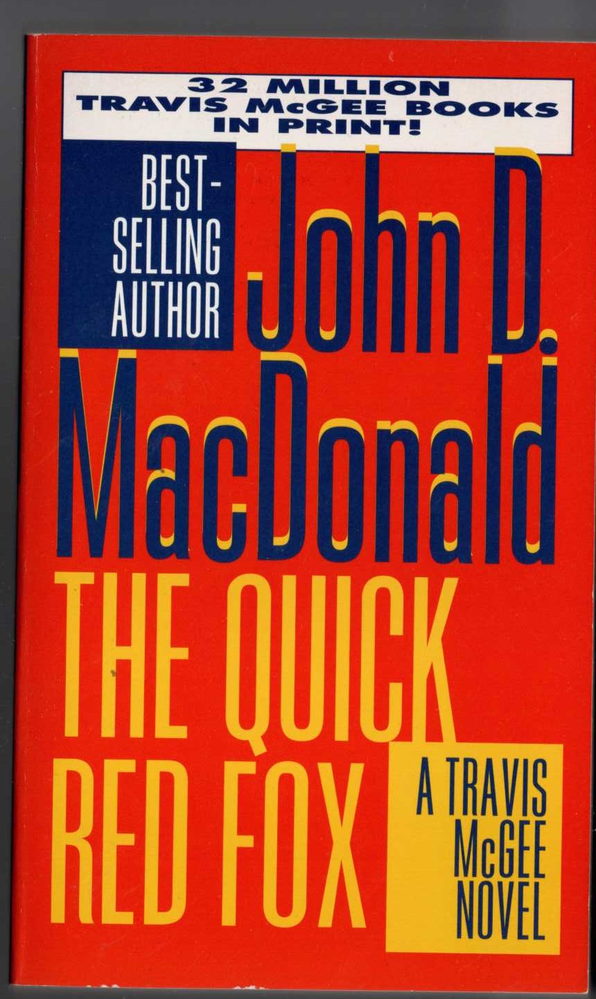 John D. MacDonald  THE QUICK RED FOX front book cover image