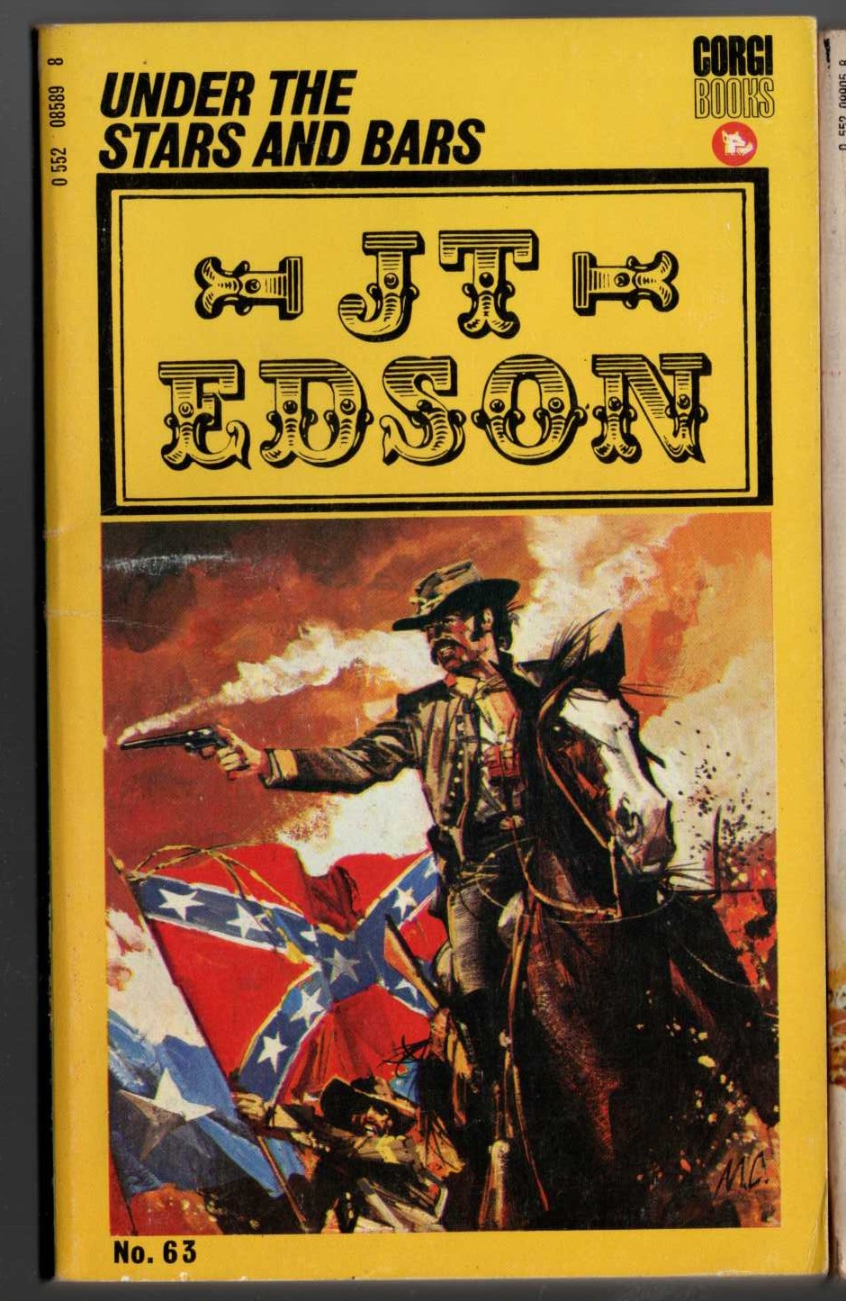 J.T. Edson  UNDER THE STARS AND BARS front book cover image