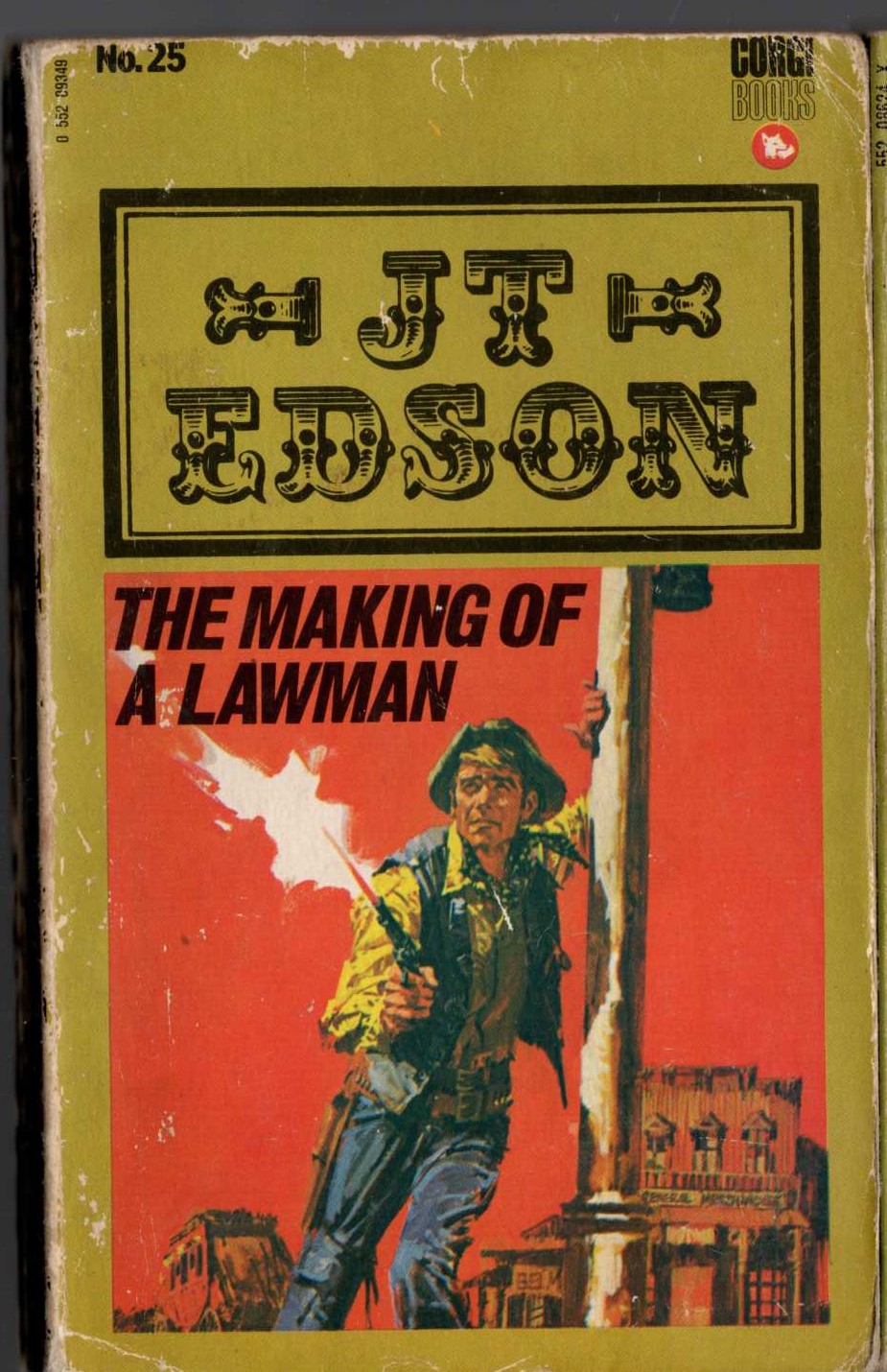 J.T. Edson  THE MAKING OF A LAWMAN front book cover image