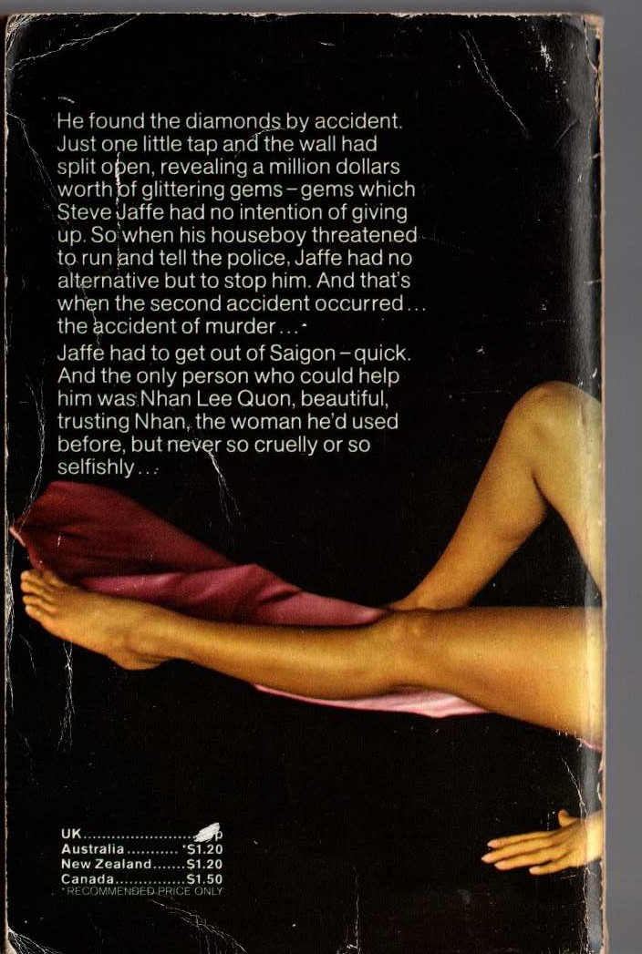 James Hadley Chase  A LOTUS FOR MISS QUON magnified rear book cover image
