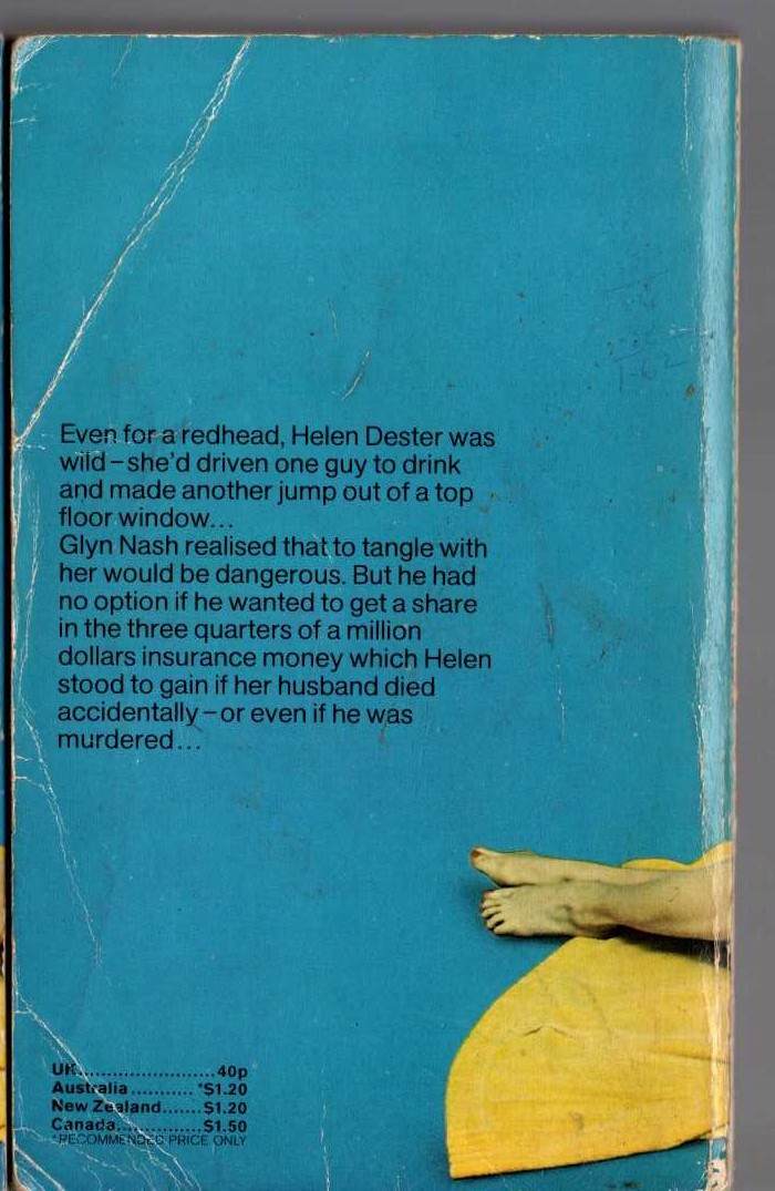 James Hadley Chase  THERE'S ALWAYS A PRICE TAG magnified rear book cover image