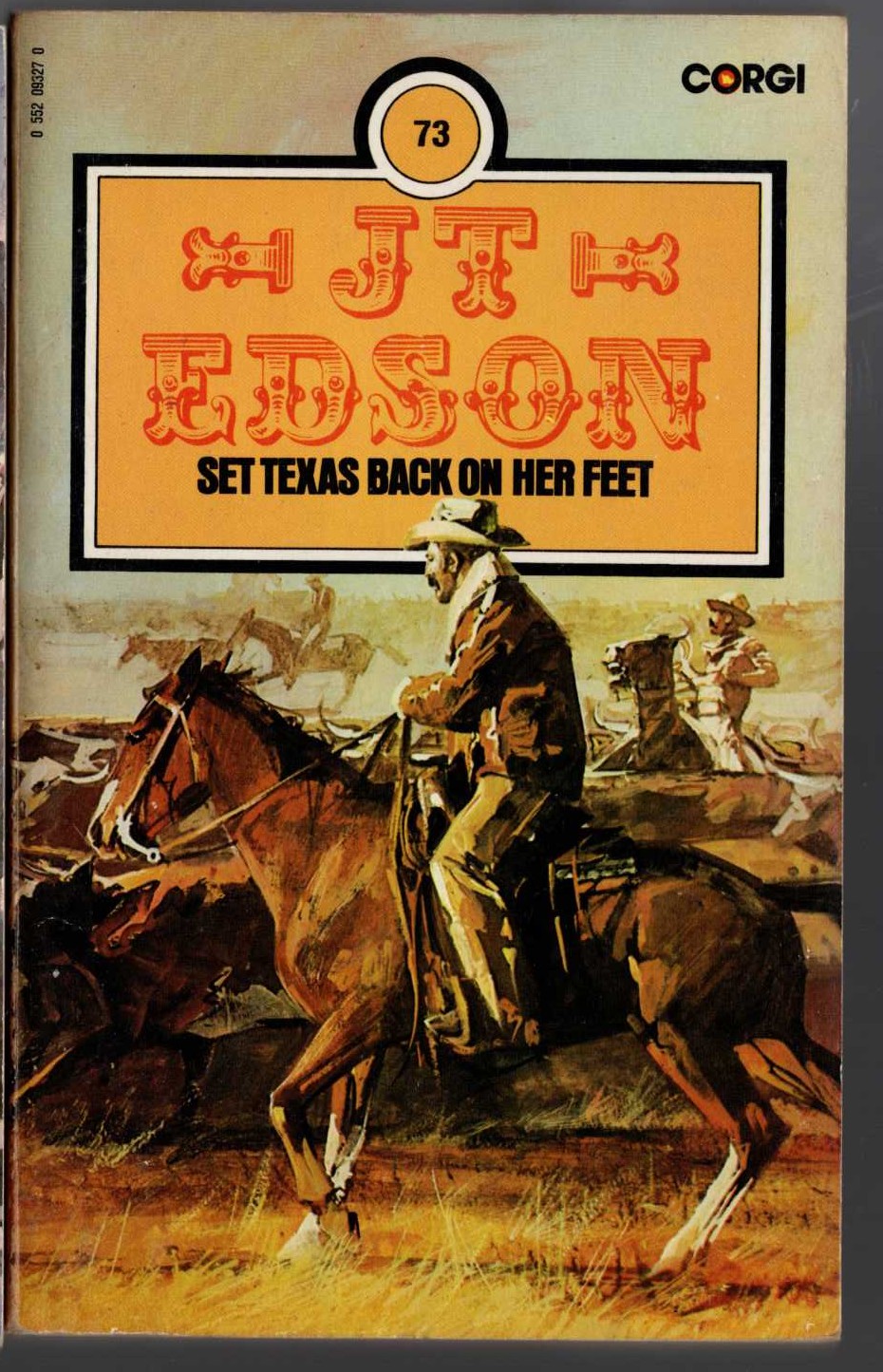 J.T. Edson  SET TEXAS BACK ON HER FEET front book cover image