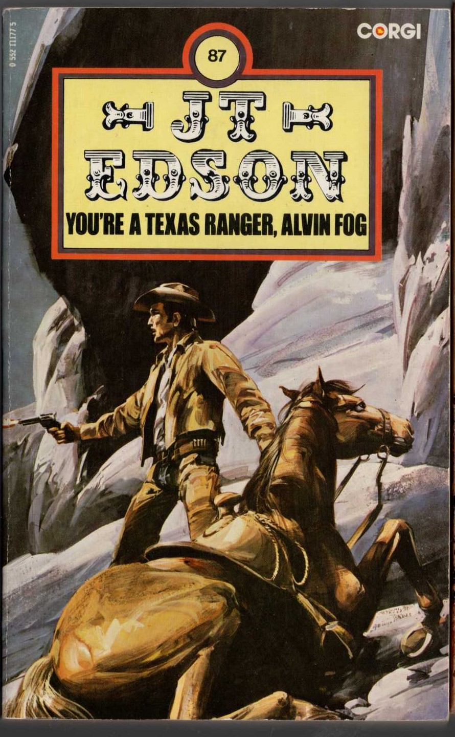 J.T. Edson  YOU'RE A TEXAS RANGER, ALVIN FOG front book cover image