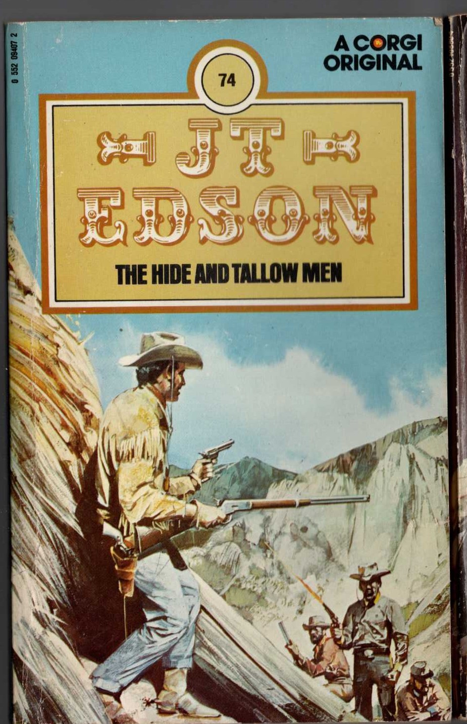 J.T. Edson  THE HIDE AND TALLOW MEN front book cover image