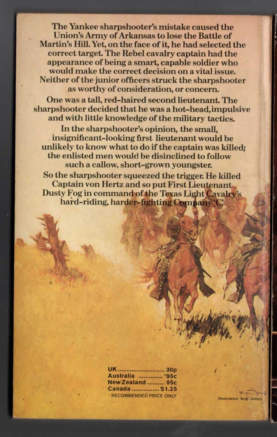 J.T. Edson  YOU'RE IN COMMAND NOW, MR.FOG magnified rear book cover image