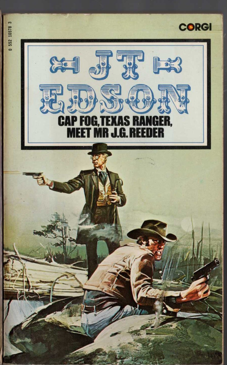 J.T. Edson  CAP FOG, TEXAS RANGER, MEET MR J.G.REEDER front book cover image