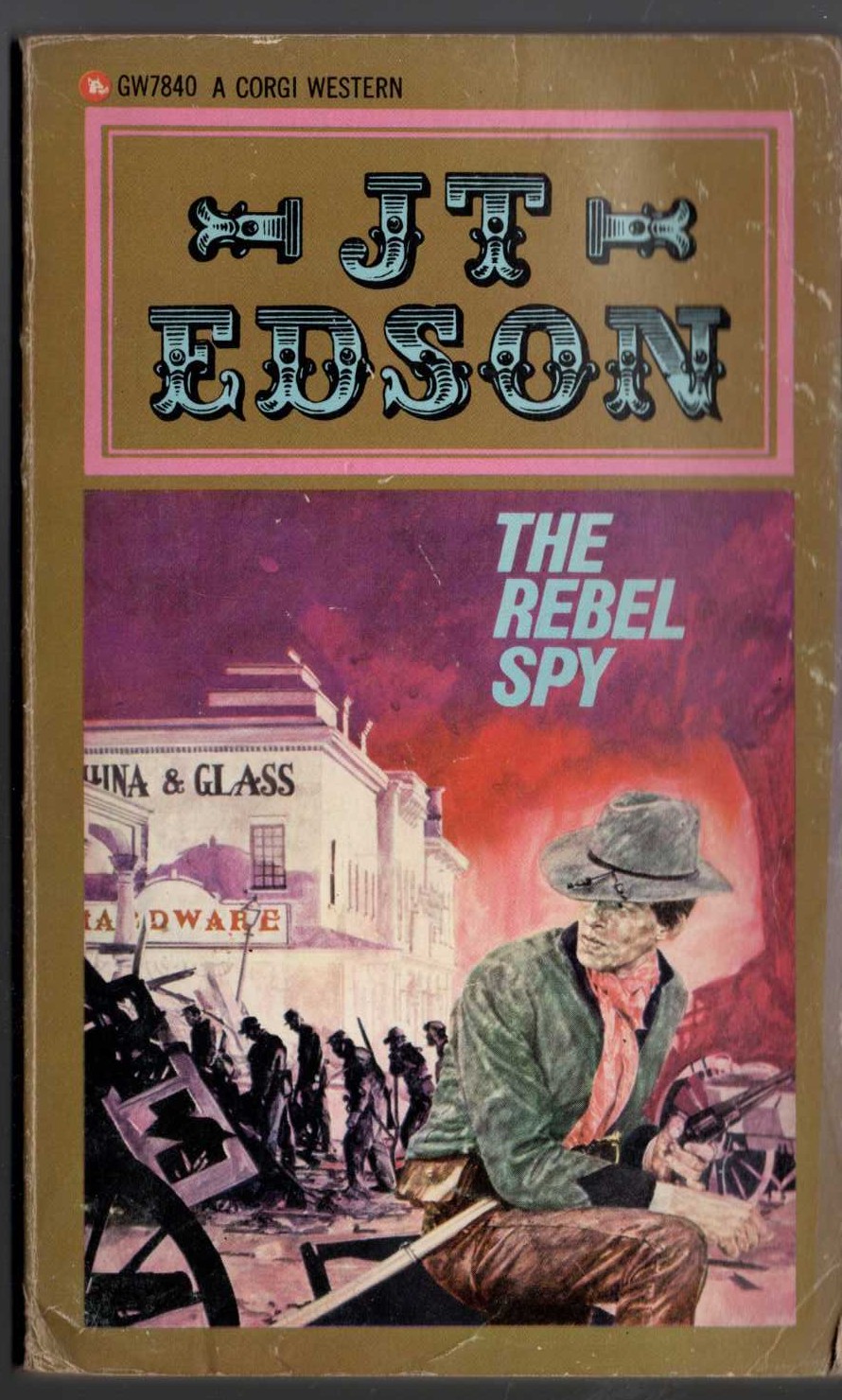 J.T. Edson  THE REBEL SPY front book cover image