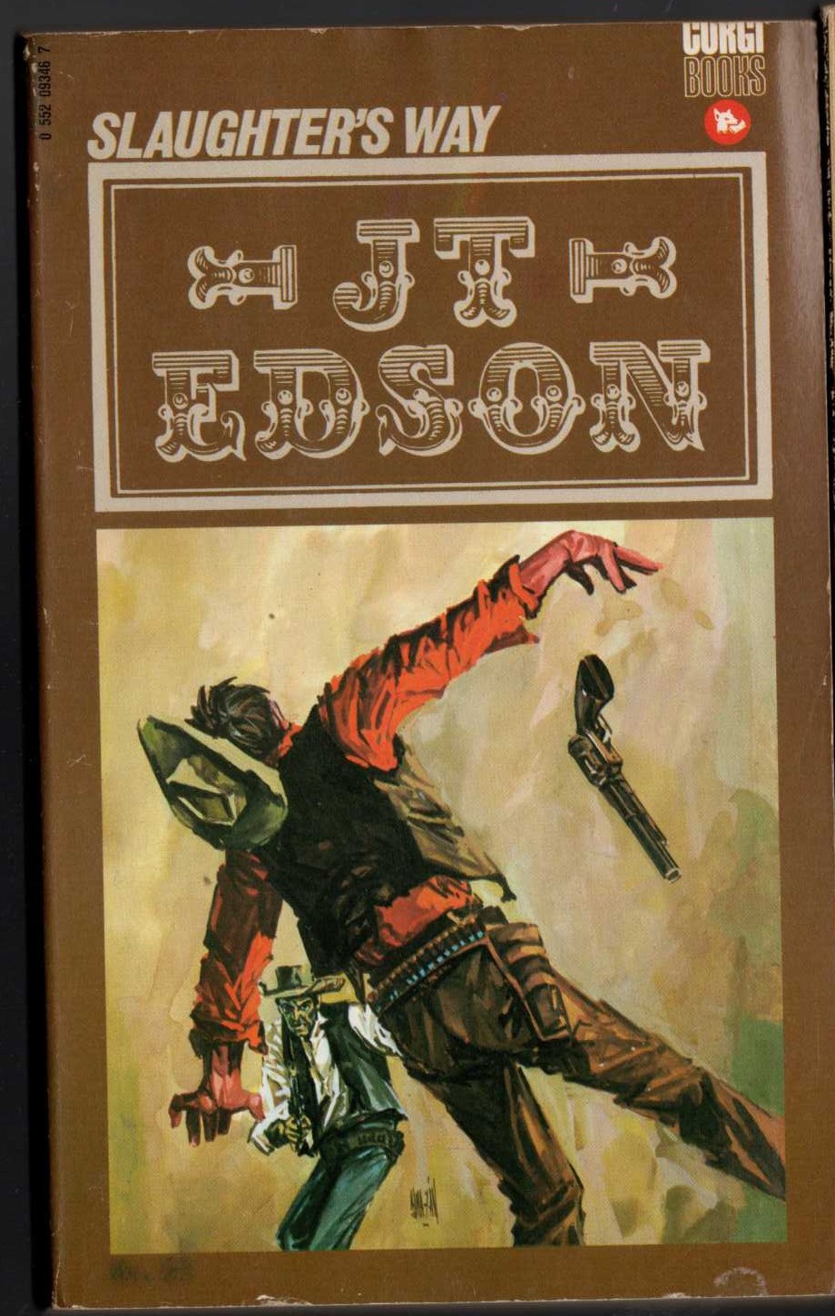 J.T. Edson  SLAUGHTER'S WAY front book cover image
