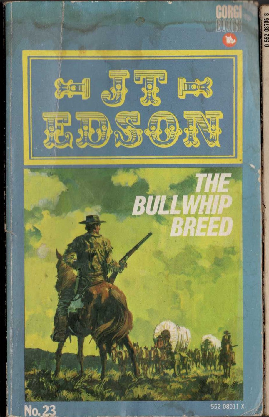 J.T. Edson  THE BULLWHIP BREED front book cover image