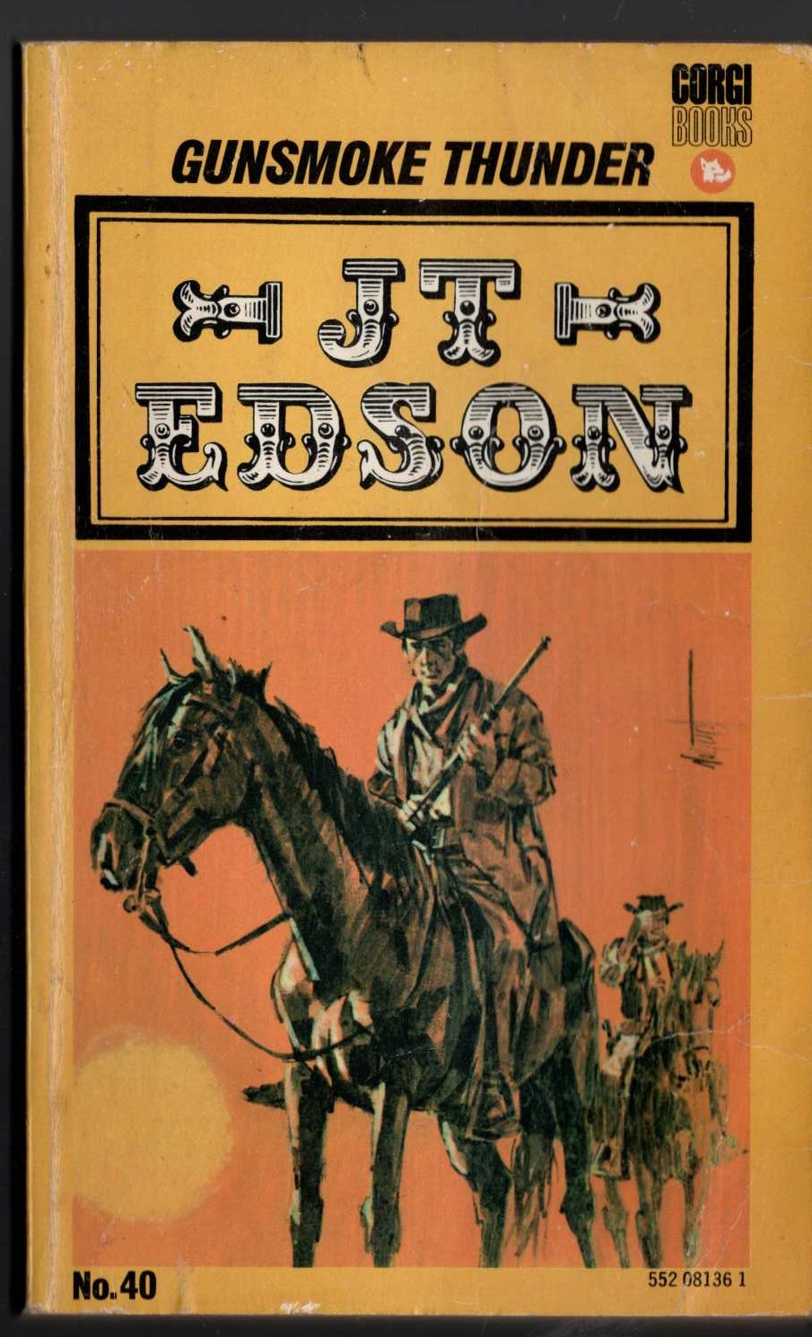 J.T. Edson  GUNSMOKE THUNDER front book cover image